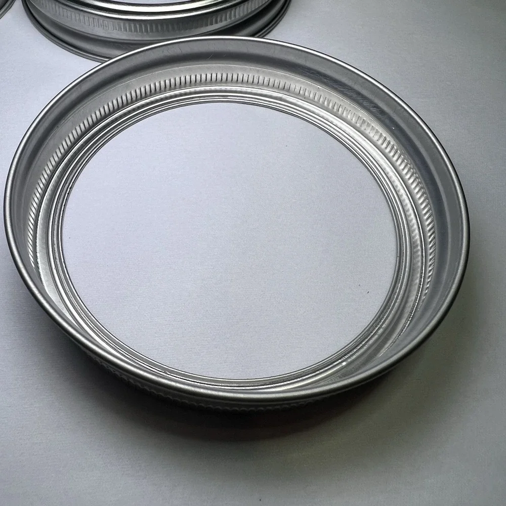 Lot of 12 New Wide Mouth Canning Jar Rings Gold And Silver Includes 11 Lids‎